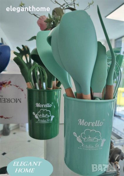 Комплект силиконови прибори - 12 части МЕНТА, снимка 1