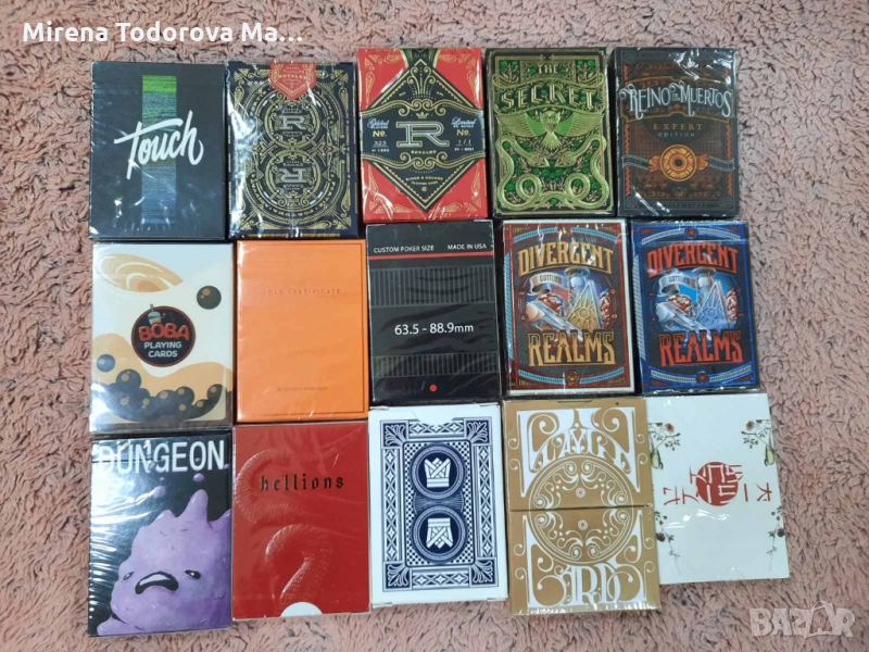 Дизайнерски карти за игра, снимка 1