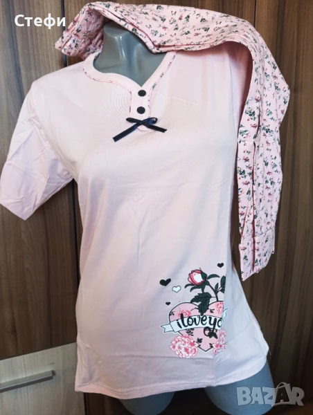 Дамска пижама къс ръкав , снимка 1