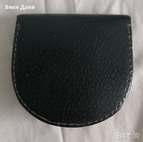 портмоне естествена кожа калъф за джобен часовник, снимка 1