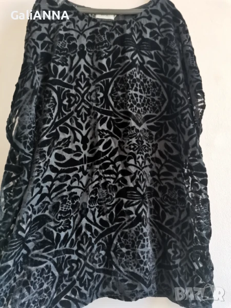 СТРАХОТНА ТУНИКА ТЮЛ И КАДИФЕ 3XL-5XL, снимка 1