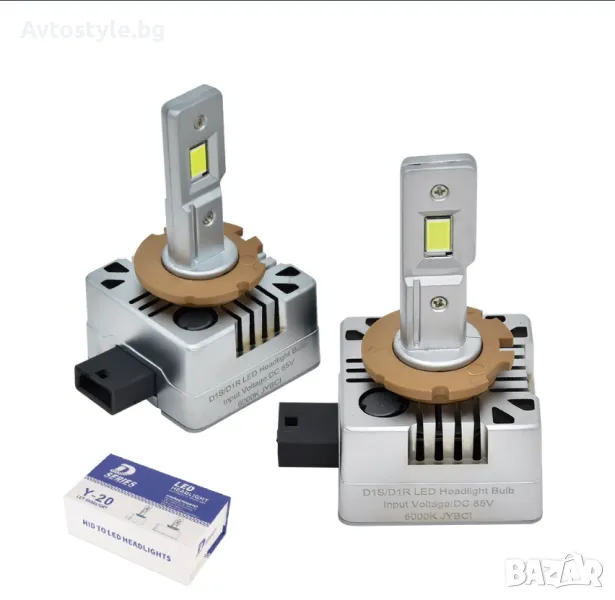Диодни-LED крушки Y-20 D1S 35W/6000K 2 БР/К-Т +300% CANBUS , снимка 1