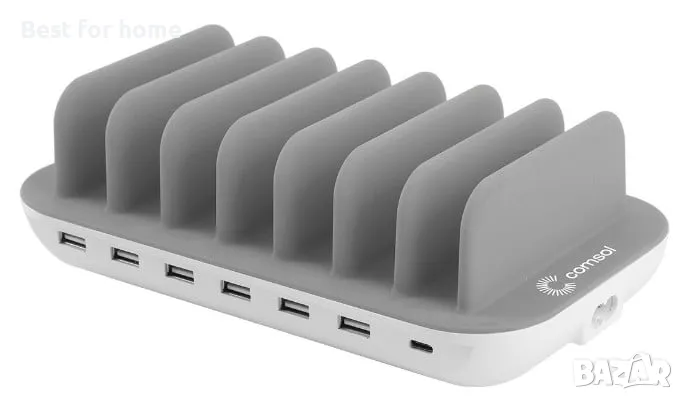 7-портова USB станция за зареждане с USB-C, снимка 1
