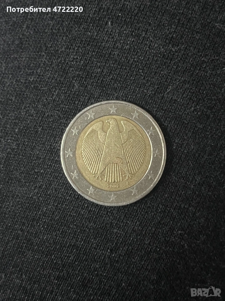 Юбилейна монета с орел от 2 евро , снимка 1