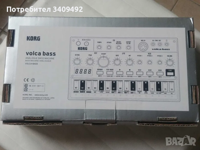 Korg Volca Bass – аналогов бас синтезатор, пълен комплект, снимка 6 - Други - 52700991