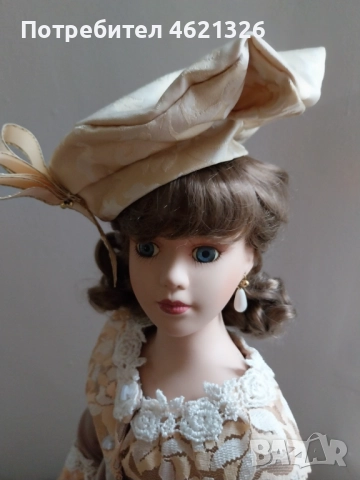 Винтидж колекционерска порцеланова кукла като нова с ограничено издание, снимка 8 - Декорация за дома - 52056649