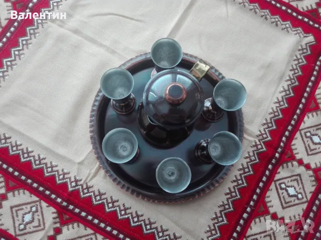 Сервиз за греяна ракия от кована мед, снимка 4 - Сервизи - 48432315