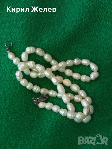СТАРО ПЕРЛЕНО АРТ НУВО СТИЛ НЕЖНО КОЛИЕ ЕСТЕСТВЕНИ РЕЧНИ ПЕРЛИ 34656, снимка 10 - Антикварни и старинни предмети - 39142161