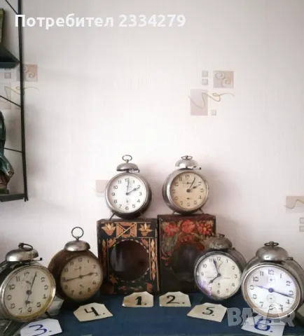 Стари часовници будилници от 30-40те години. 