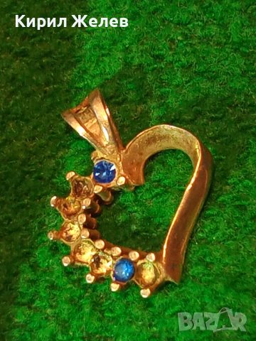 СТАР СЪРЦЕВИДЕН САПФИРЕН СРЕБЪРЕН СРЕБРО 925 МЕДАЛЬОН 34807, снимка 18 - Антикварни и старинни предмети - 40762698