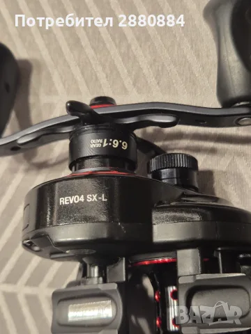 Продавам baitcast Abu Garcia Revo 4 SX – 6.6:1, снимка 7 - Макари - 56053446