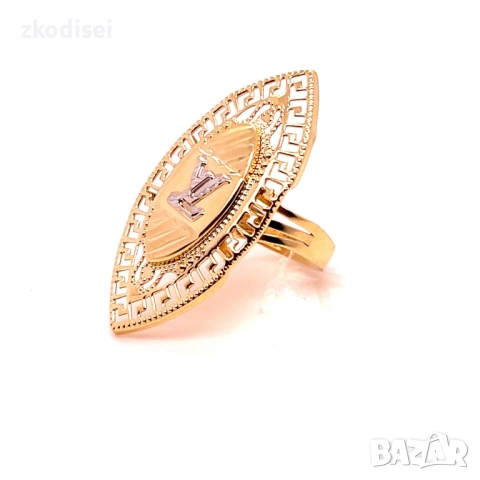 Златен дамски пръстен 3,17гр. размер:54 14кр. проба:585 модел:34842-1, снимка 3 - Пръстени - 52247519