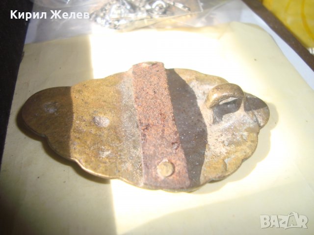 ЖИВАЧНА ПОЗЛАТА 17 ВЕК ВЪЗРОЖДЕНСКА БРОНЗОВА ПАФТА МАЙСТОРСКА КОВАНА ИЗРАБОТКА ОРНАМЕНТИРАНА 24864, снимка 12 - Антикварни и старинни предмети - 34561465