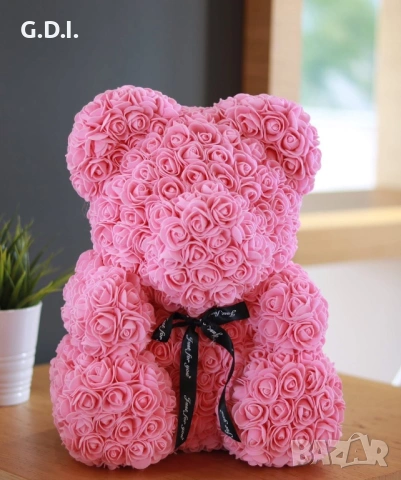 Мече от рози, снимка 6 - Декорация за дома - 53070837
