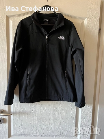 The North Face Women's TNF Black Chest Logo Ridgewall Soft Shell Jacket черно оригинално яке марково, снимка 7 - Спортни екипи - 51732245