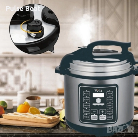 Мултикукър под налягане Voltz, 1000W/6л./70kpa - 9 програми, снимка 5 - Мултикукъри - 52394543