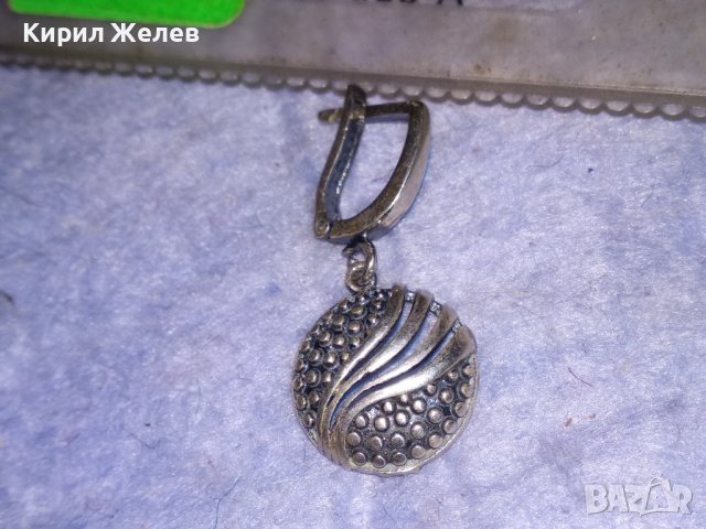 СТИЛНО АРТ ОРНАМЕНТИРАНА АНГЛИЙСКА ОБЕЦА СРЕБРО 925 БИЖУТЕРСКА РЪЧНА ИЗРАБОТКА 38246, снимка 9 - Обеци - 40940790