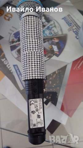 Продавам професионален микрофон Sure, снимка 6 - Микрофони - 52037260