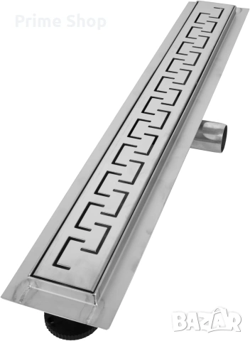 90см линеен сифон за баня VILSTEIN Greek, инокс