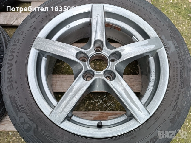 Лети джанти 16ки 5х110 Alutec + летни гуми 205/55/16 Barum, снимка 6 - Гуми и джанти - 52817237