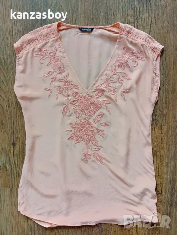 massimo dutti - дамска блуза коприна р-р 34/XS, снимка 5 - Тениски - 55849626