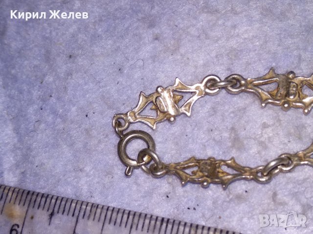 СТАРА ФЛОРАЛНА АЖУРНА АРТ НУВО СРЕБЪРНА ГРИВНА СРЕБРО ПРОБА 925 РЪЧНА ИЗРАБОТКА 38491, снимка 16 - Гривни - 41472567