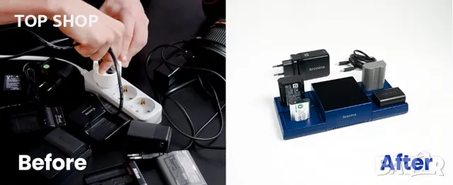 Смарт зарядна станция за до 4 батерии bronine Multi Brand 2 Port Camera Battery Charger, снимка 3 - Батерии, зарядни - 49105995