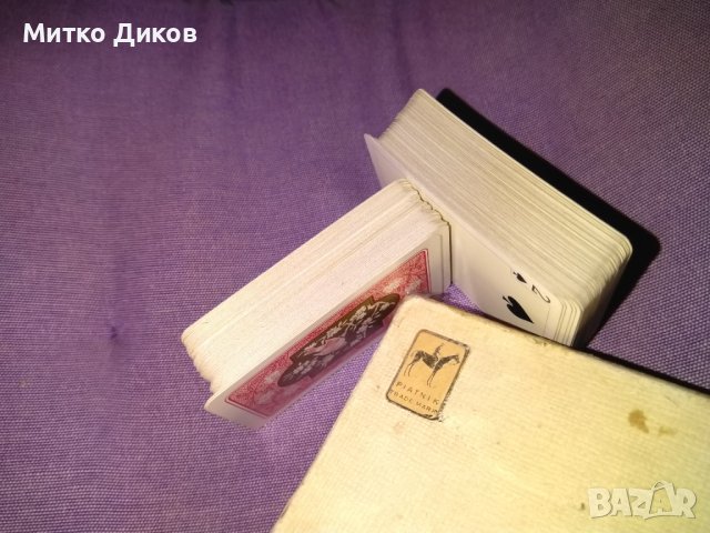 Колекционерски нови маркови малки карти 2х52бр Vintage 1960s Ferd. Piatnik & Sons Vienna Austria, снимка 2 - Карти за игра - 39457764