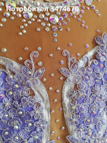 Трико ново за художествена гимнастика, танци за 7-8 години., снимка 4 - Художествена гимнастика - 52513717