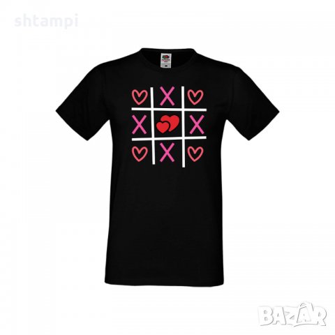 Мъжка тениска Свети Валентин Tic Tac Toe Love 2, снимка 4 - Тениски - 35716156