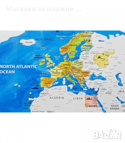 СКРЕЧ КАРТА НА СВЕТА OCEAN - код 2031, снимка 7 - Подаръци за имен ден - 34229149