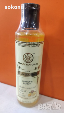 Khadi Honey & Lemon Shampoo/ Кади Билков Шампоан С Мед и Лимон 210гр, снимка 1