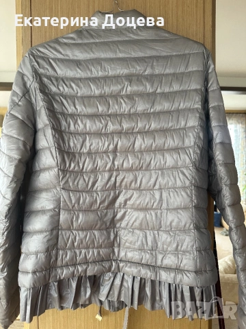 Вталено, сиво яке, снимка 3 - Якета - 53217528