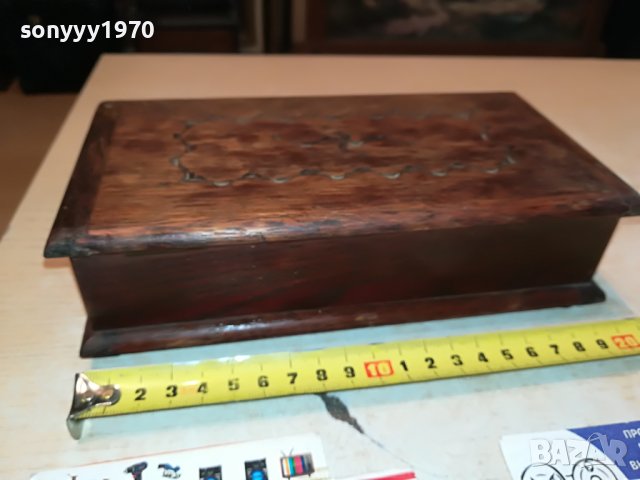 TALLENT-ENGLAND ДЪРВЕНА КУТИЯ С ЛОГО ОТ АНГЛИЯ 0705231127, снимка 7 - Антикварни и старинни предмети - 40616648