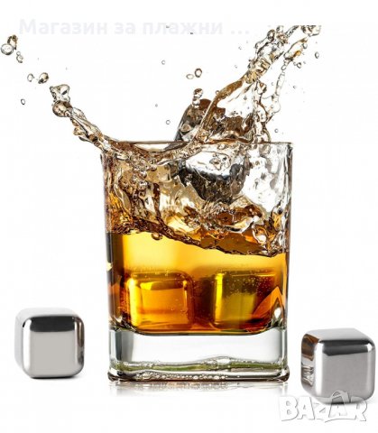 МЕТАЛНИ КУБЧЕТА ЗА ОХЛАЖДАНЕ НА НАПИТКИ С ЩИПКА - код  2909, снимка 2 - Аксесоари за кухня - 34147955