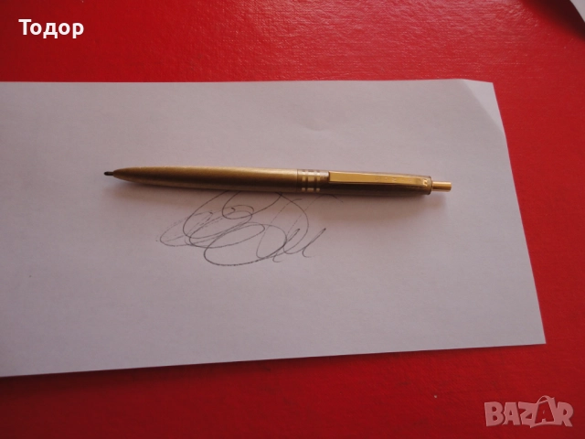 Позлатен химикал химикалка Wings USA, снимка 6 - Ученически пособия, канцеларски материали - 52647831