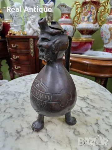 Рядък антикварен колекционерски бронзов съд от 19 век , снимка 8 - Други ценни предмети - 50024069