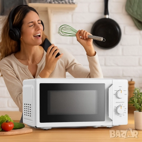 Компактна микровълнова фурна Comfee - 20 литра, 700W и 5 нива на мощност, снимка 15 - Друга електроника - 51926407