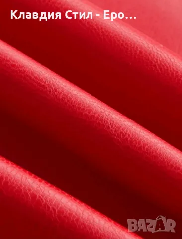 🎀 Атрактивна кожена пола с дантела , размер Л, снимка 4 - Поли - 50161623