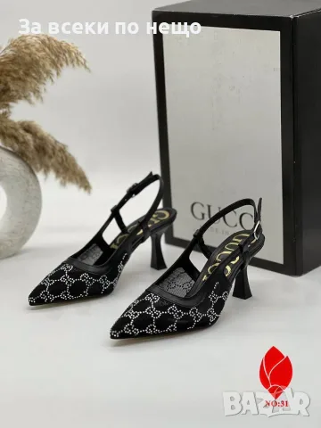 Gucci Дамски Обувки На Ток Гучи - Различни Цветове Код SB-54, снимка 3 - Дамски обувки на ток - 55724373