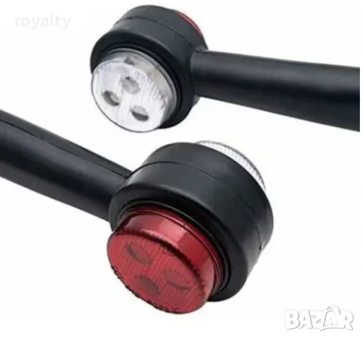 LED габаритни светлини 12V – Водоустойчиви, 15 см, за камион и ремарке, снимка 3 - Лед осветление - 49002347