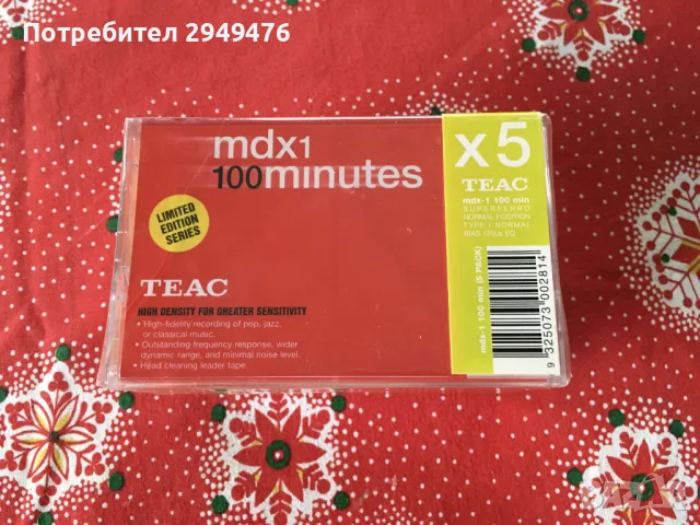 TEAC-MDX 100-аудио касети