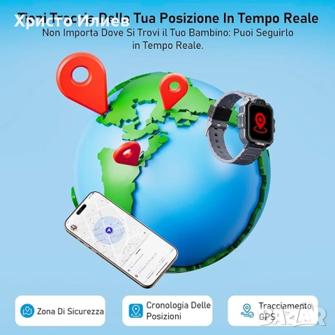 Детски смарт часовник OKYUK T17 4G детски смарт часовник с GPS Панда, снимка 6 - Смарт часовници - 52290246