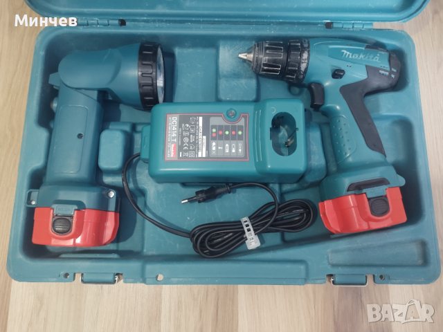 ПРОМО! Makita винтоверт фенер зарядно и куфар комплект, снимка 9 - Винтоверти - 44651535