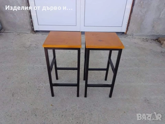Бар столове от дърво и метал за заведения и дома , снимка 3 - Столове - 48386742