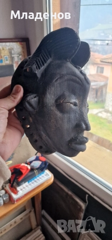 Африканска дървена маска ., снимка 3 - Антикварни и старинни предмети - 52731975