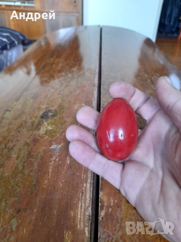 Старо дървено яйце #18, снимка 2 - Други ценни предмети - 53303885