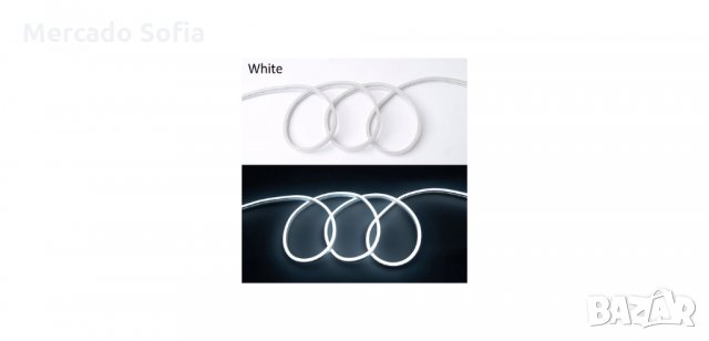 Диодна лента, 5 метра, 12V, Бяла, снимка 3 - Аксесоари и консумативи - 34470257
