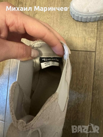 Дамски боти/обувки Tamaris 38, снимка 3 - Маратонки - 52965472