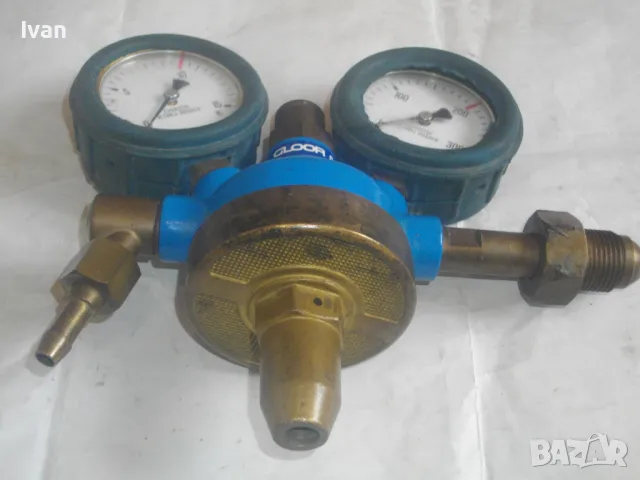 GLOOR Оригинален за оксижен РЕДУЦИР ВЕНТИЛ ЗА КИСЛОРОД Швейцария/Германия с 2 манометъра 315 bar, снимка 6 - Други инструменти - 47545776